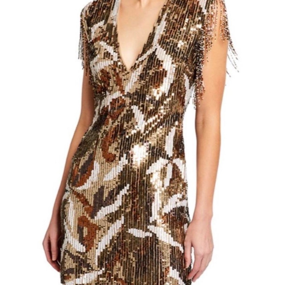 Jay Godfrey San Jose Fringe Mini Dress